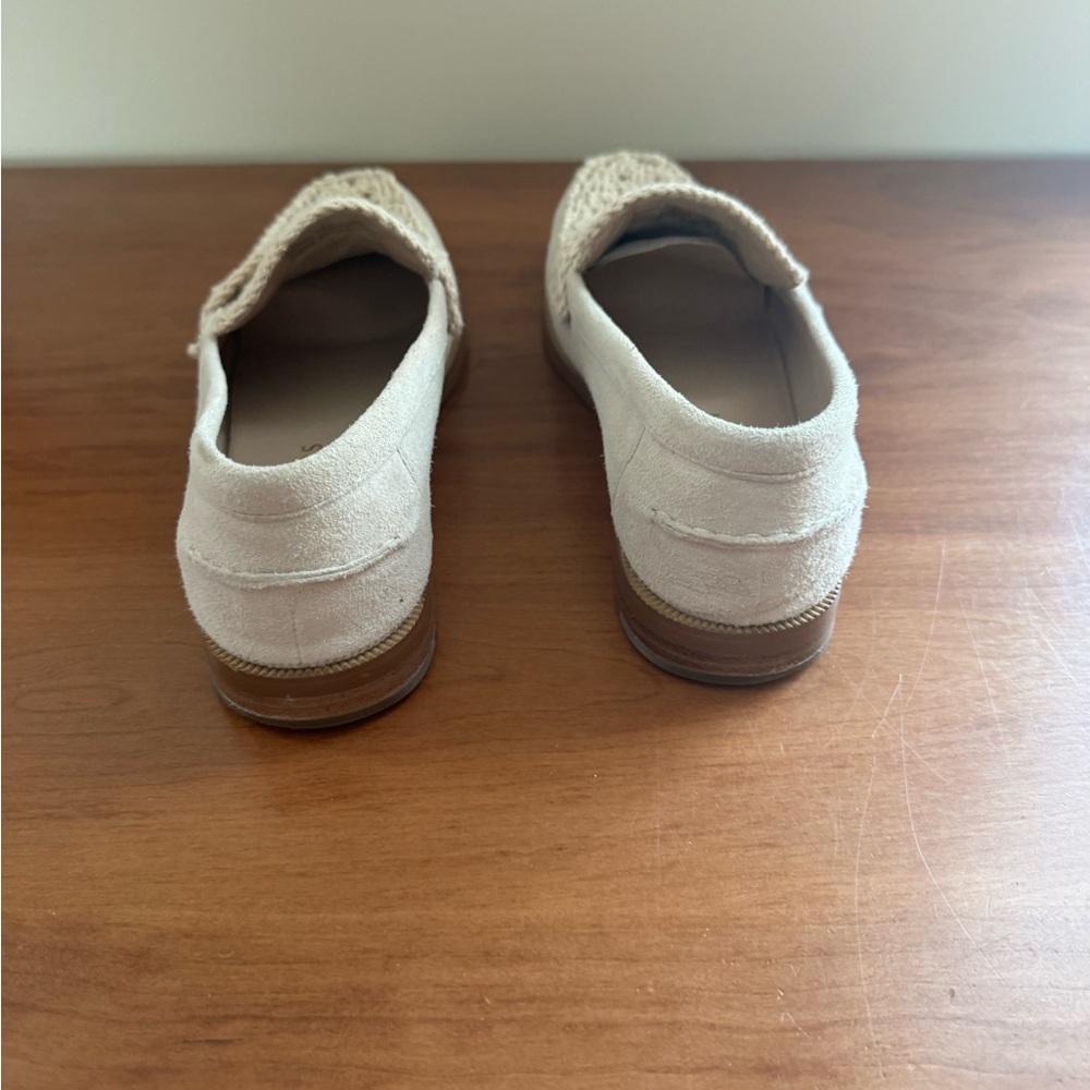Jack Rogers Women's Crochet Cream Loafers - Picture 7 of 9